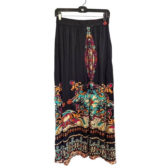 Earthbound Trading Co Dresses & Skirts - Earthbound Trading Maxi Skirt L Black Hippie Boho Free-Spirited Summer Festival